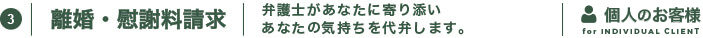 離婚・慰謝料請求